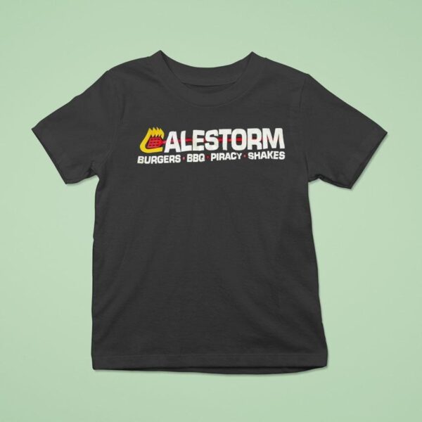Alestorm Burgers Bbq Piracy Shakes T Shirt