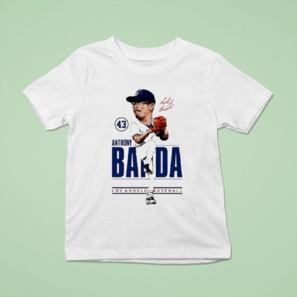 Anthony Banda Los Angeles Dodgers Caricature T Shirt