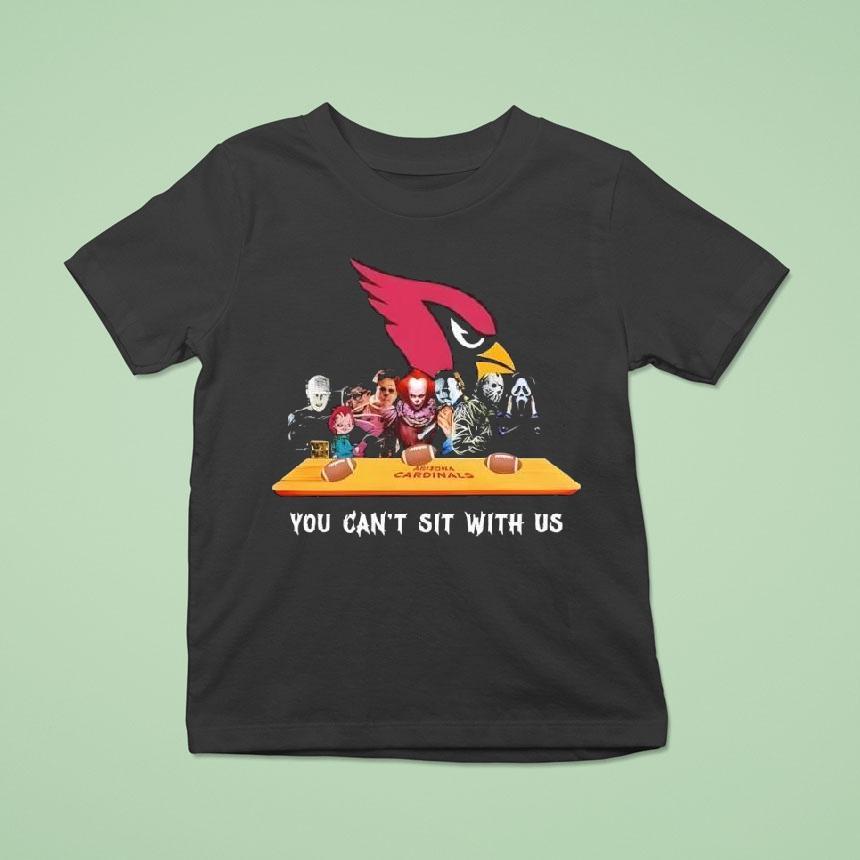 Arizona Cardinals Horror Movies Halloween You Can T Sit With Us T Shirt Arizona Cardinals Horror Movies Halloween You Can T Sit With Us T Shirt