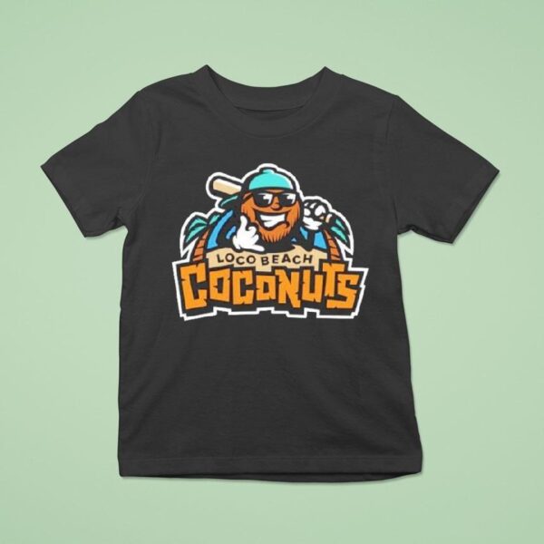 Banana Ball Team Loco Beach Coconuts Logo T Shirt