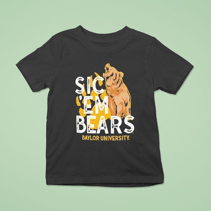 Baylor Bears Olive Sic Em Bears Roar University Logo T Shirt Baylor Bears Olive Sic Em Bears Roar University Logo T Shirt
