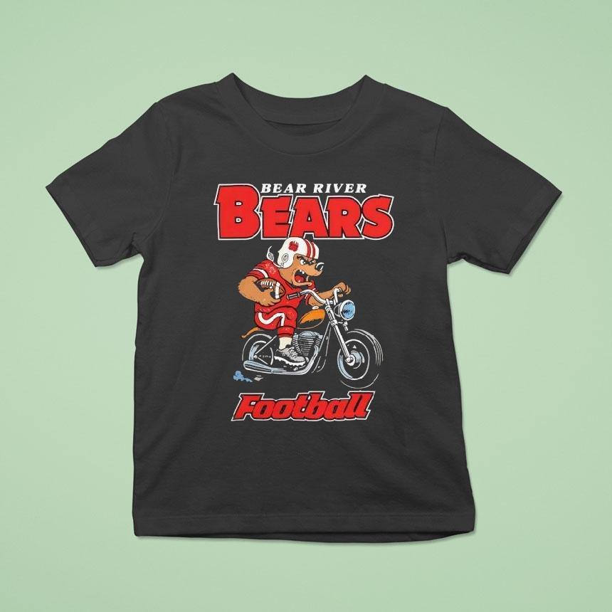 Bear River Bears Football Mascot Riding Motorcycle T Shirt Bear River Bears Football Mascot Riding Motorcycle T Shirt