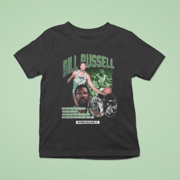 Bill Russell Boston Celtics Player Remarkable Graphic T Shirt