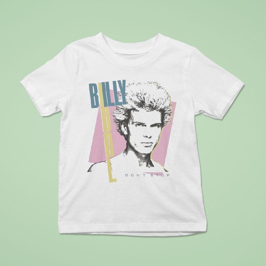 Billy Idol Don T Stop Ivory T Shirt Billy Idol Don T Stop Ivory T Shirt