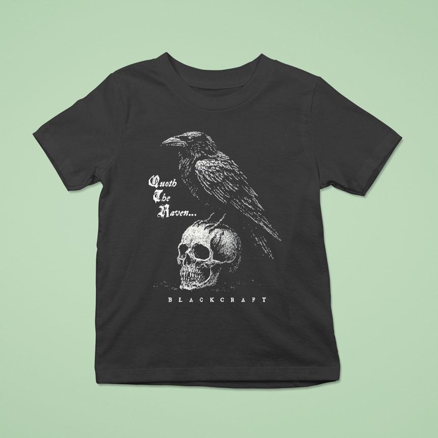 Blackcraft Cult Quoth The Raven Skull T Shirt Blackcraft Cult Quoth The Raven Skull T Shirt