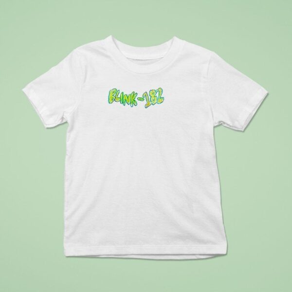 Blink One More Time Tour Smiley Sketch Logo T Shirt