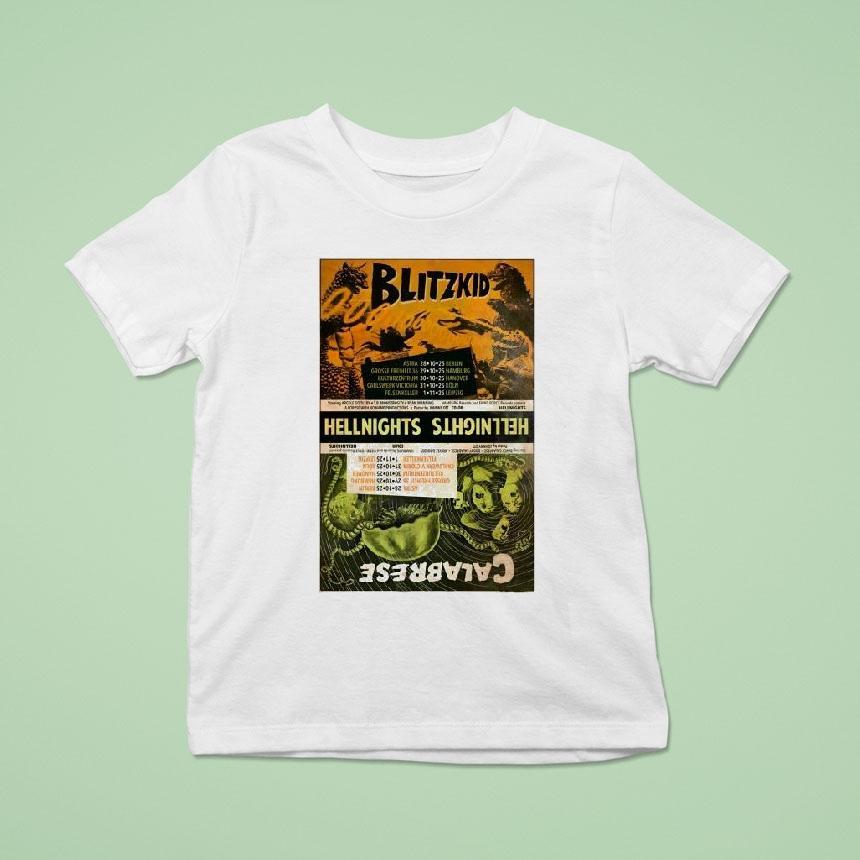 Blitzkid And Calabrese Hellnights Tour T Shirt Blitzkid And Calabrese Hellnights Tour T Shirt