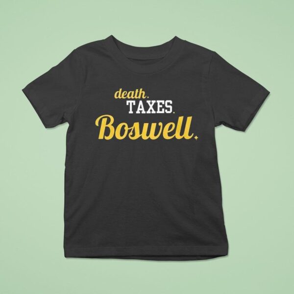 Boswell Guaran Pittsburgh Football Death Taxes Boswell T Shirt
