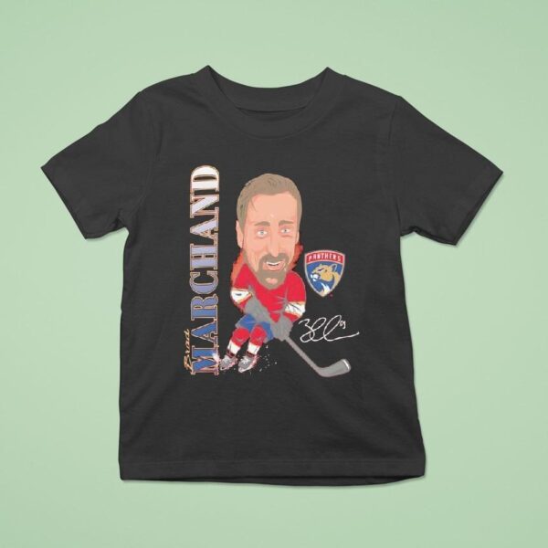 Brad Marchand Florida Panthers Hockey Nhl Signature T Shirt