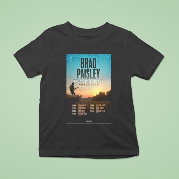 Brad Paisley The Truck Still Works World Tour T Shirt