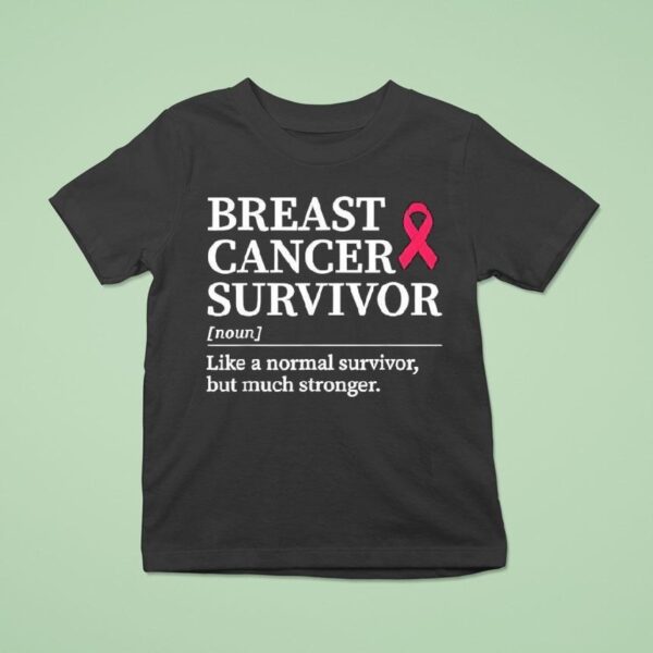 Breast Cancer Survivor Definition Pink Ribbon T Shirt