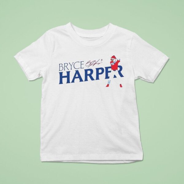 Bryce Harper Philadelphia Phillies Baseball Signature T Shirt