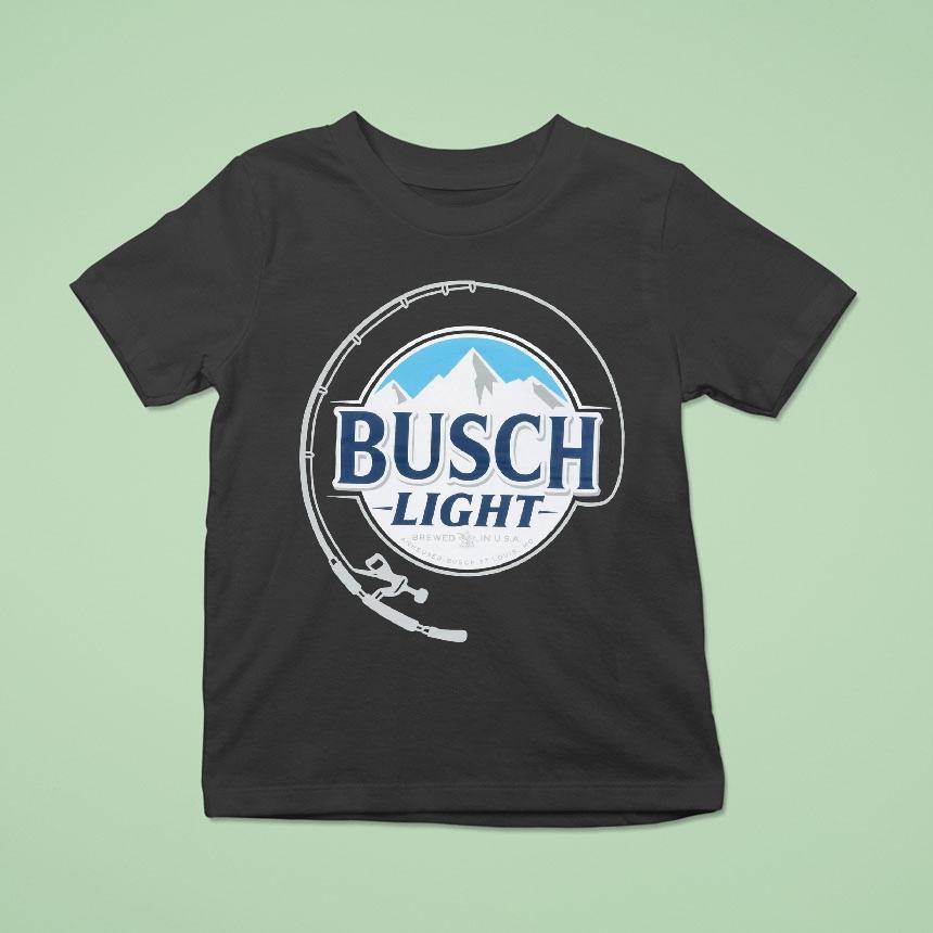 Busch Light Fishing Pole T Shirt Busch Light Fishing Pole T Shirt