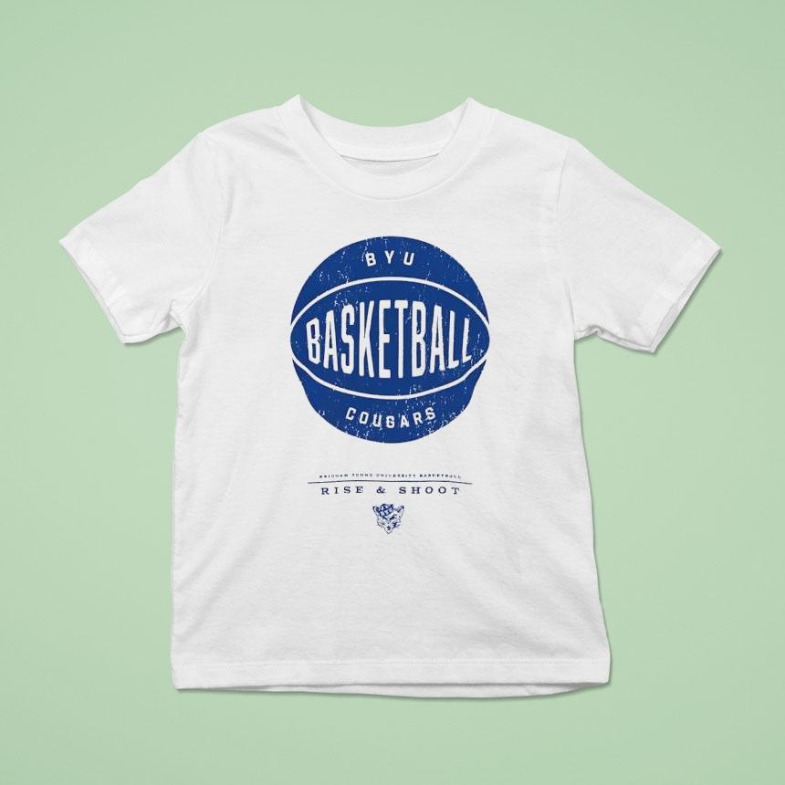 Byu Cougars University Basketball T Shirt Byu Cougars University Basketball T Shirt