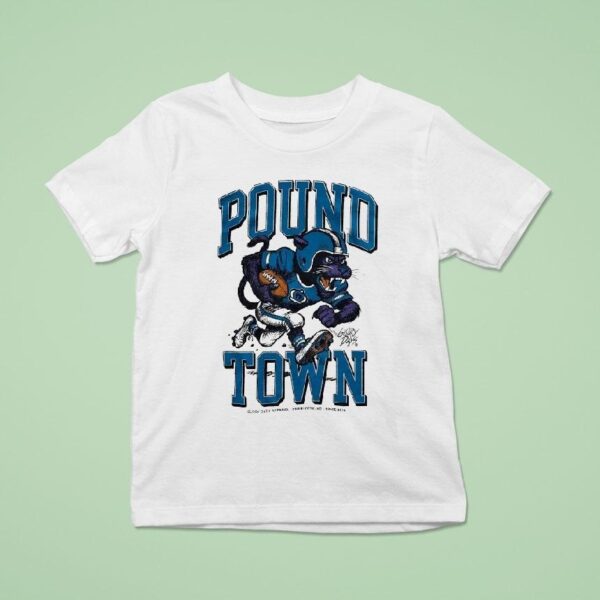 Carolina Panthers Pound Town Glory Days Masco T Shirt
