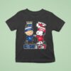 Charlie Brown Kansas City Royals And Snoopy Kansas City Chiefs Skyline T Shirt