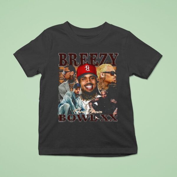 Chris Brown Breezy Bowl Xx Tour T Shirt