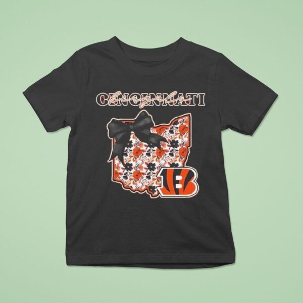 Cincinnati Bengals Nfl Cozy State Bow T Shirt