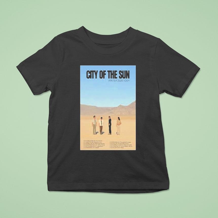 City Of The Sun Winter Tour Dates T Shirt City Of The Sun Winter Tour Dates T Shirt