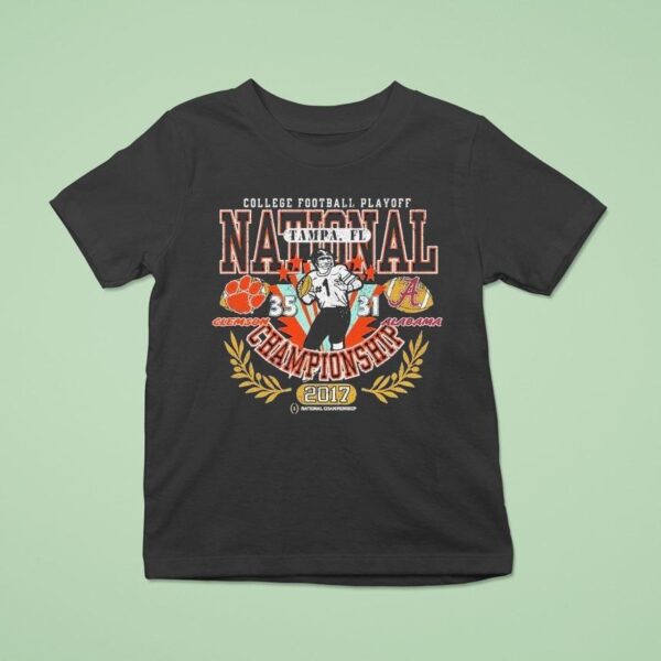 Clemson Tigers Vs Alabama Crimson Tide College Football Playoff National Championship Game Matchup Cfp T Shirt