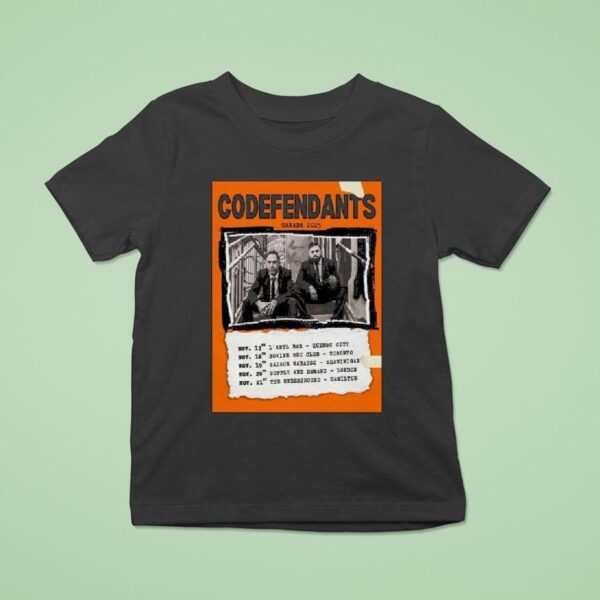 Codefendants Canada Tour T Shirt