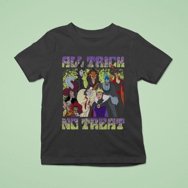 Disney Villains All Trick No Trea T Shirt