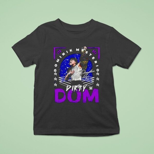 Dominik Mysterio Dirty Dom Champion Signature T Shirt