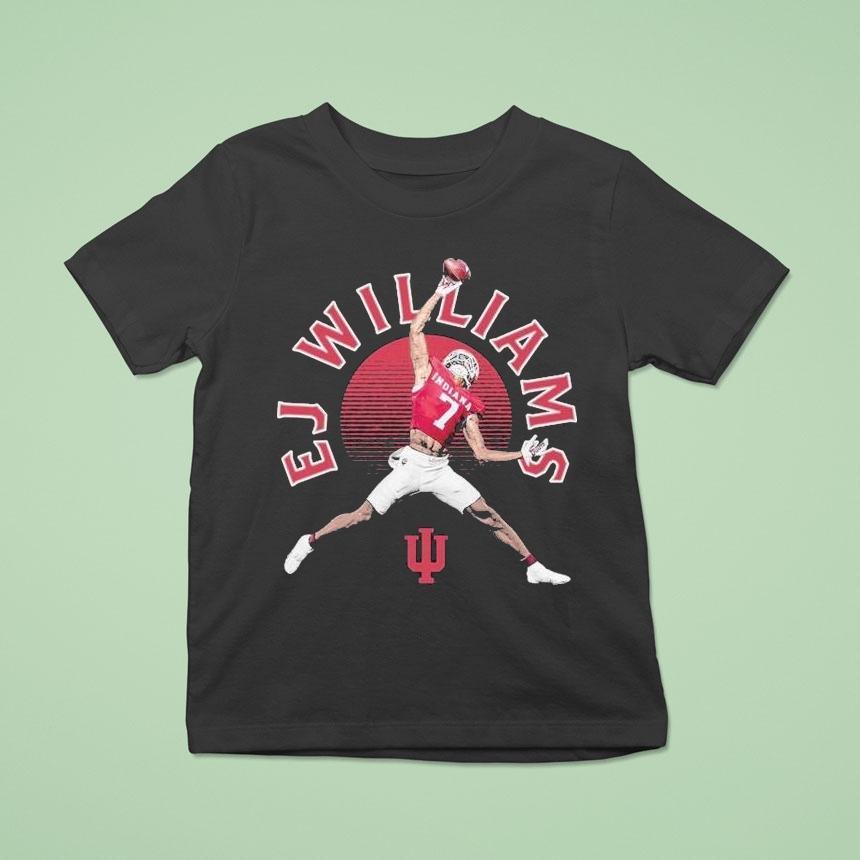 Ej Williams Indiana Hoosiers Illustrated Player T Shirt Ej Williams Indiana Hoosiers Illustrated Player T Shirt
