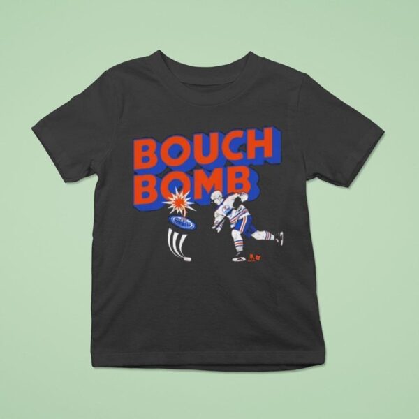 Evan Bouchard Edmonton Oilers Bouch Bomb T Shirt
