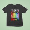 Floral Foxglove Daisy Tulip Book Lover T Shirt