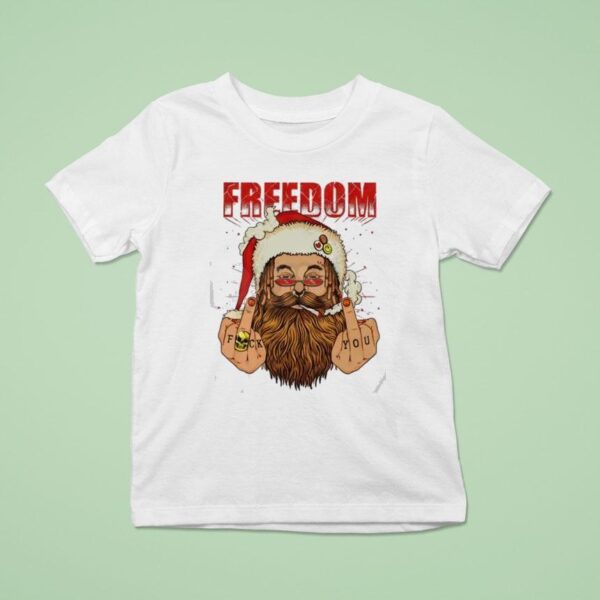 Freedom Defiant Santa Claus T Shirt