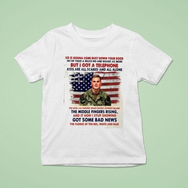 Fuck I C E American Soldier Protes T Shirt
