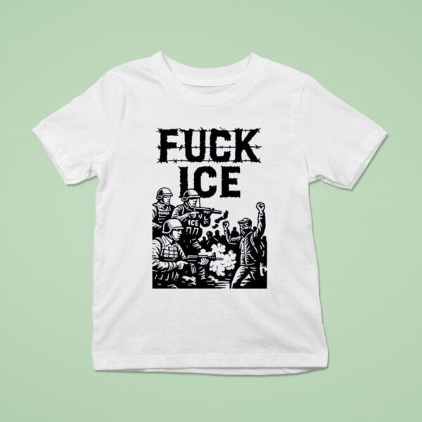 Fuck Ice Barbed Wire Protes T Shirt