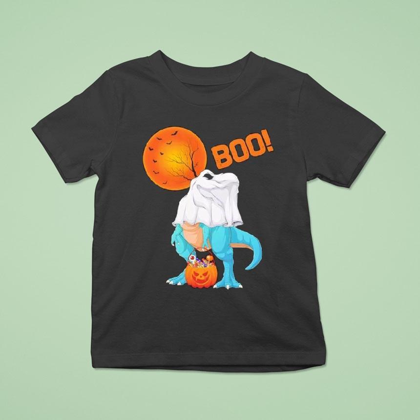 Ghost Dinosaur T Rex Funny Boo Halloween Boys Men Pumpkin T Shirt Ghost Dinosaur T Rex Funny Boo Halloween Boys Men Pumpkin T Shirt