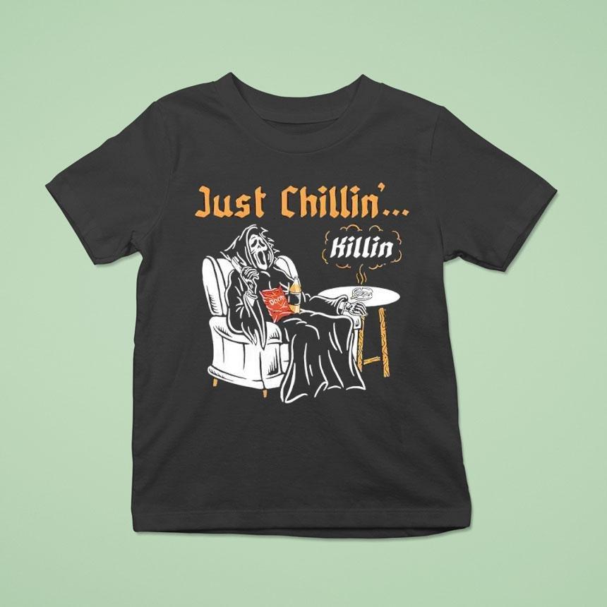 Ghostface Just Chillin Killin Halloween T Shirt Ghostface Just Chillin Killin Halloween T Shirt