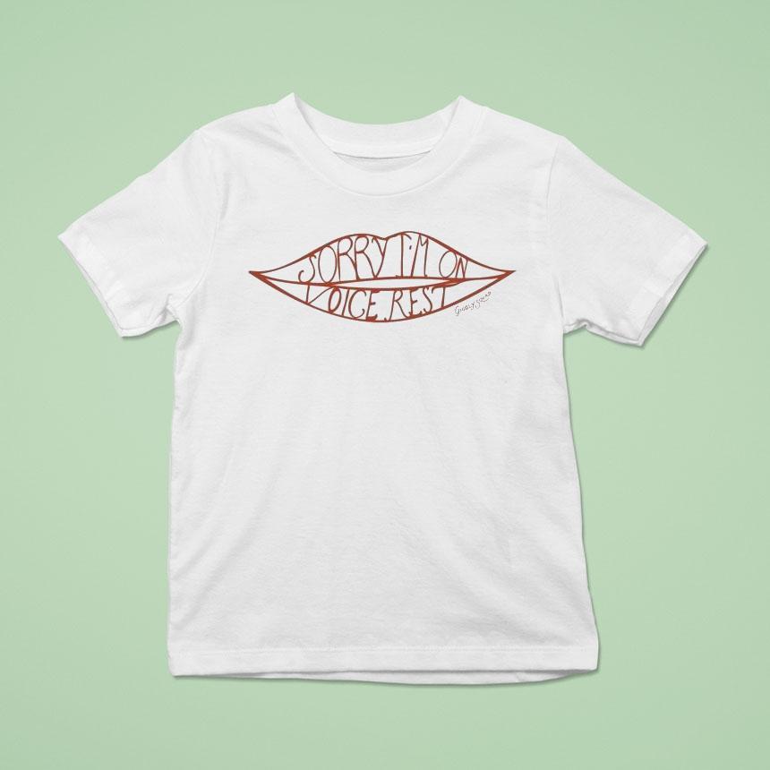 Giggly Squad Sorry I M On Vocal Rest Lip T Shirt Giggly Squad Sorry I M On Vocal Rest Lip T Shirt