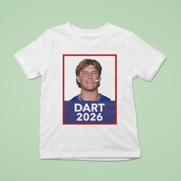 Jaxson Dart New York Giants Cigarette T Shirt