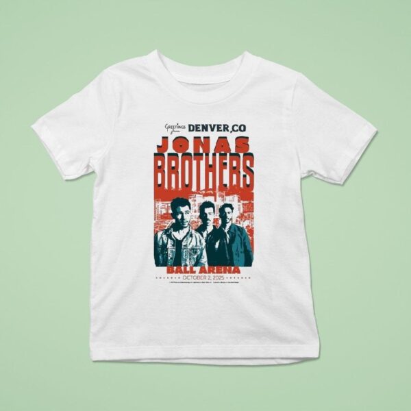 Jonas Brothers Ball Arena On October Denver Co T Shirt