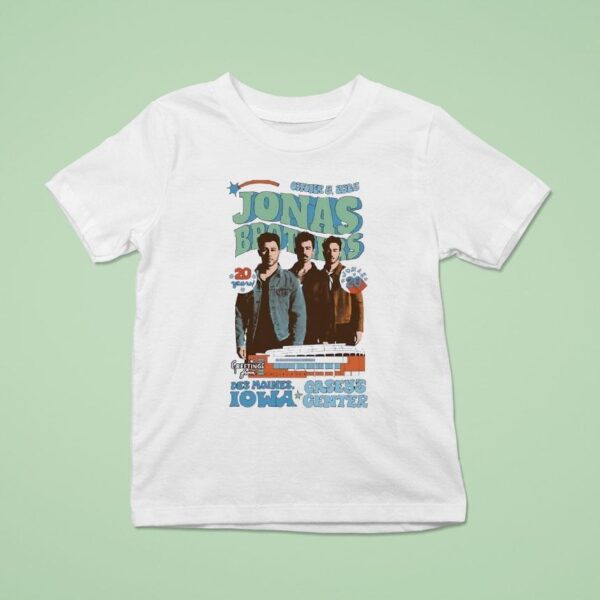 Jonas Brothers Des Moines Iowa Casey S Center T Shirt