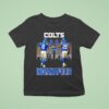 Jonathan Taylor And Daniel Jones Indianapolis Colts Football City Skyline Signature T Shirt