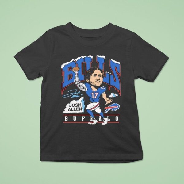 Josh Allen Buffalo Bills Caricature Player Graphic T Shirt