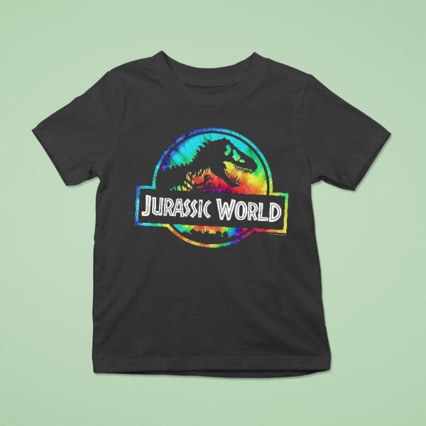 Jurassic World Tie Dye Logo T Shirt