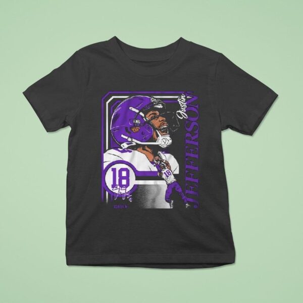 Justin Jefferson Collage Frame T Shirt