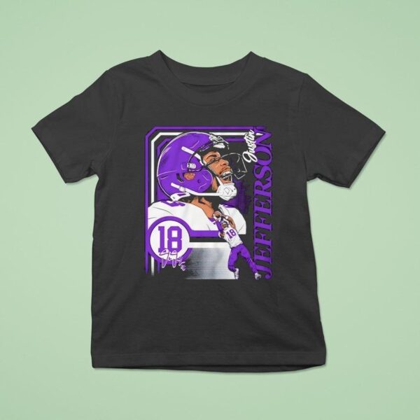Justin Jefferson Minnesota Vikings Football Signature T Shirt
