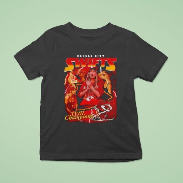Kansas City Chiefs Swifts Lviii Champions T Shirt