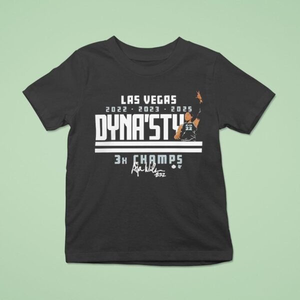 Las Vegas Aces Team Lv Aces A Ja Wilson Dyna Sty Champs T Shirt