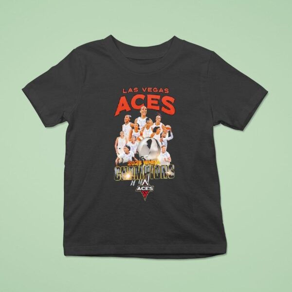 Las Vegas Aces Team Victory Wnba Champions T Shirt
