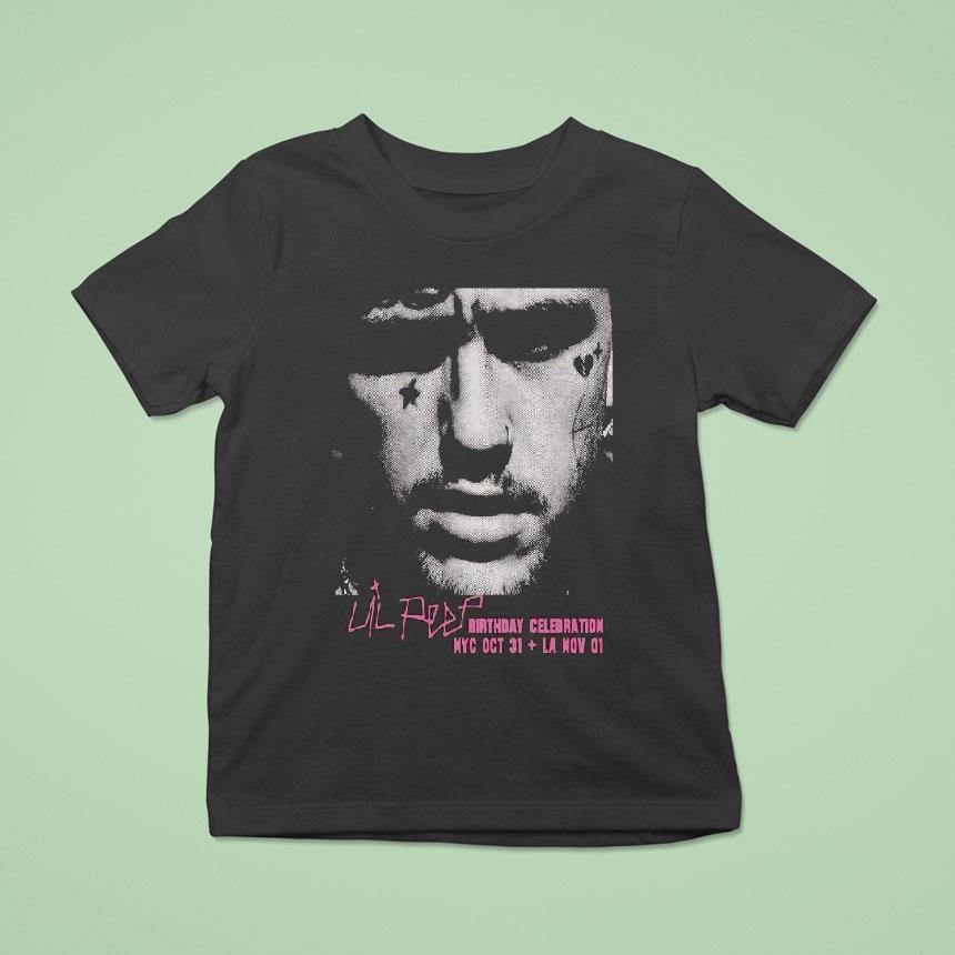 Lil Peep Birthday Celebration Shows In New York City On October And Los Angeles On November T Shirt Lil Peep Birthday Celebration Shows In New York City On October And Los Angeles On November T Shirt