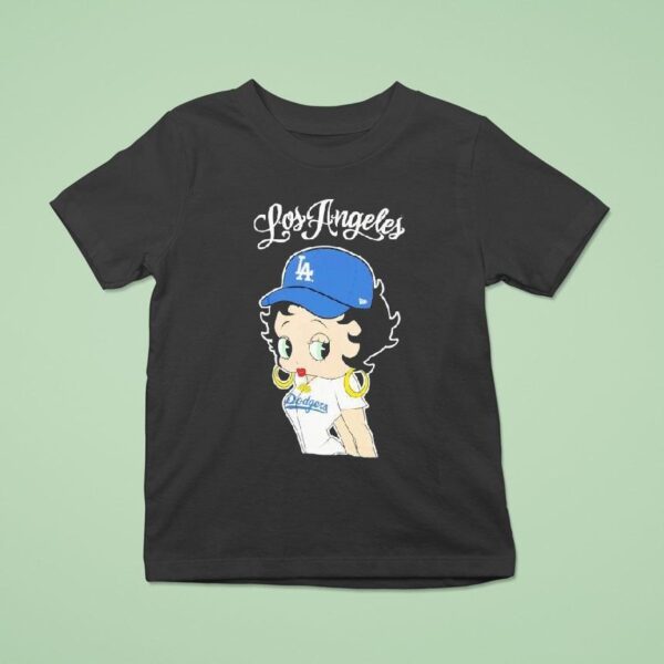 Los Angeles Dodgers X Bella Dona Betty Boop Mlb T Shirt