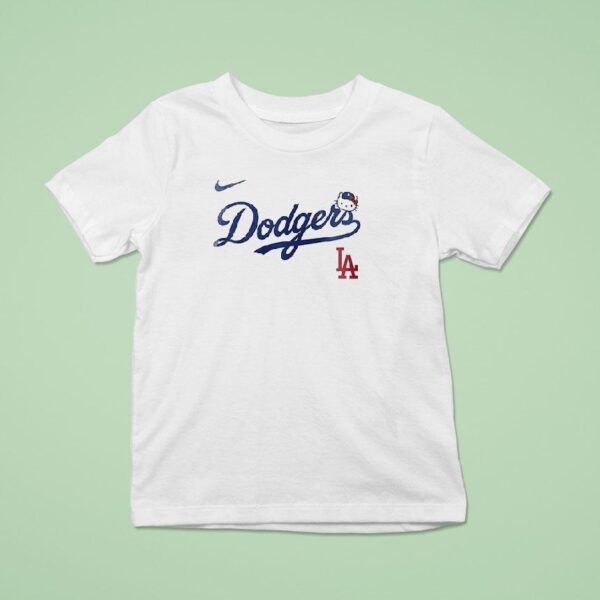 Los Angeles Dodgers X Hello Kitty T Shirt